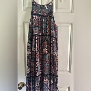 Xhilaration Multicolor Bohemian Maxi Dress